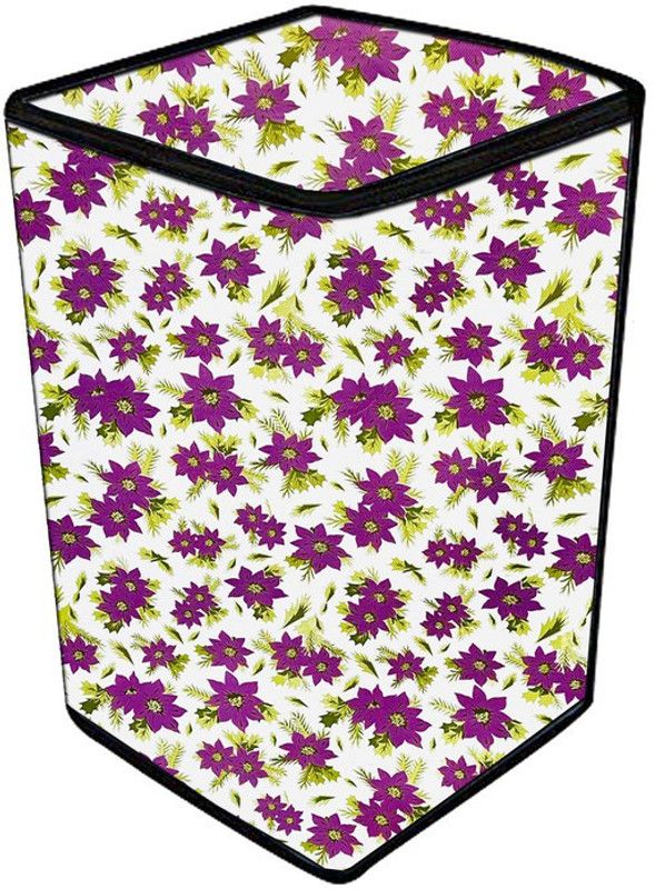 Delideal Top Loading Washing Machine Cover  (Width: 71 cm, Purple, Green)