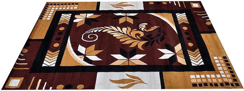 SANA CARPET T Brown Acrylic Carpet  (150 cm, X 200 cm, Square)