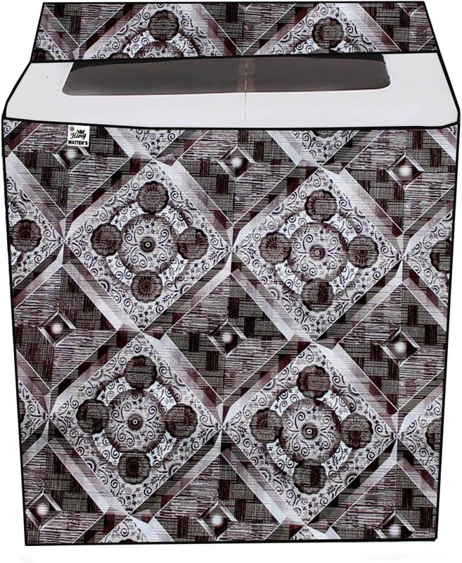 KingMatters Semi-Automatic Washing Machine Cover  (Width: 80 cm, MULTICOLOR)
