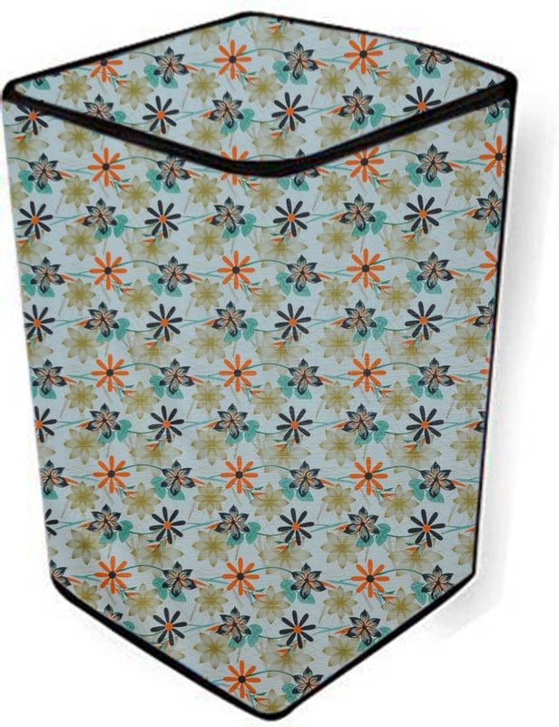 AAVYA UNIQUE FASHION Top Loading Washing Machine Cover  (Width: 61.3 cm, Multicolor,Flower)