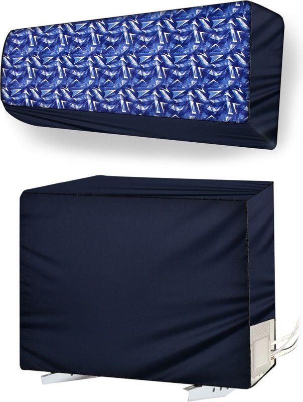 Stylista Air Conditioner Cover  (Width: 114.3 cm, Blue)