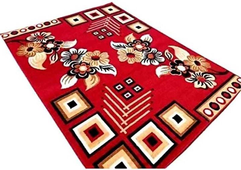 Sana Carpet Red Silk Area Rug  (150 cm, X 200 cm, Rectangle)