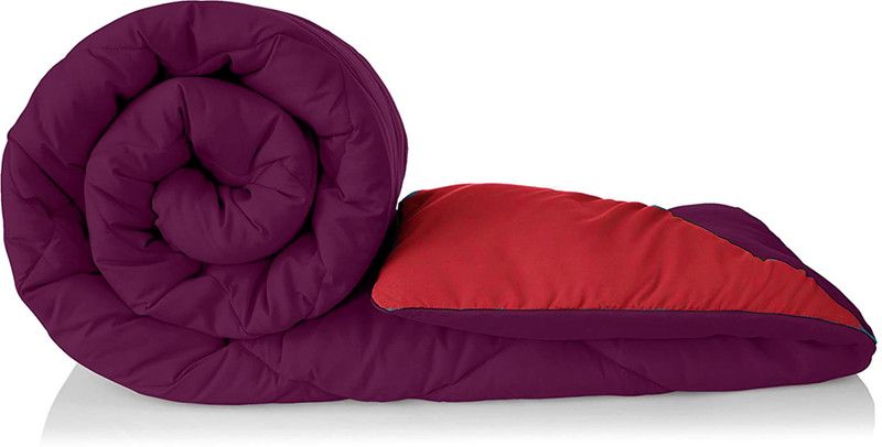 KUBER INDUSTRIES Solid Double Comforter for Heavy Winter  (Cotton, Purple & Pink)