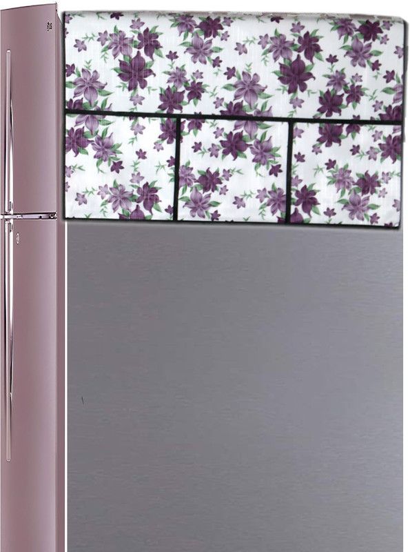 JM Homefurnishings Refrigerator Cover  (Width: 52 cm, multicolor)