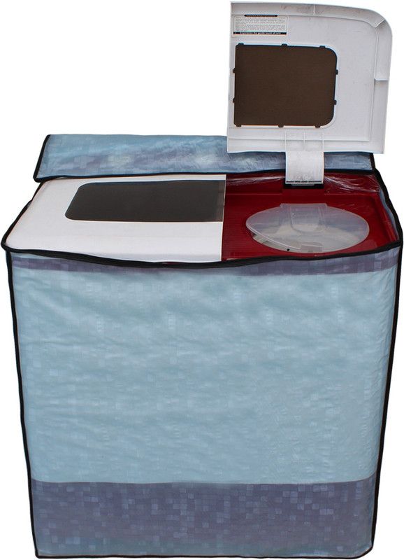 Dream Care Semi-Automatic Washing Machine Cover  (Width: 80.01 cm, Sky Blue)