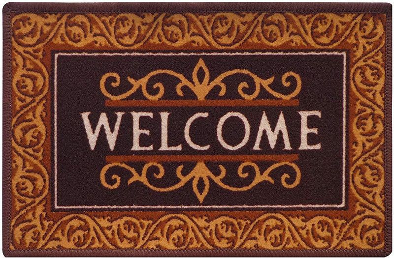 STATUS Plastic Door Mat  (Multicolor, Medium, Pack of 2)