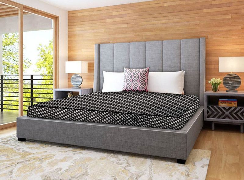 The Furnishing Tree Elastic Strap King Size Waterproof Mattress Cover  (Grey)