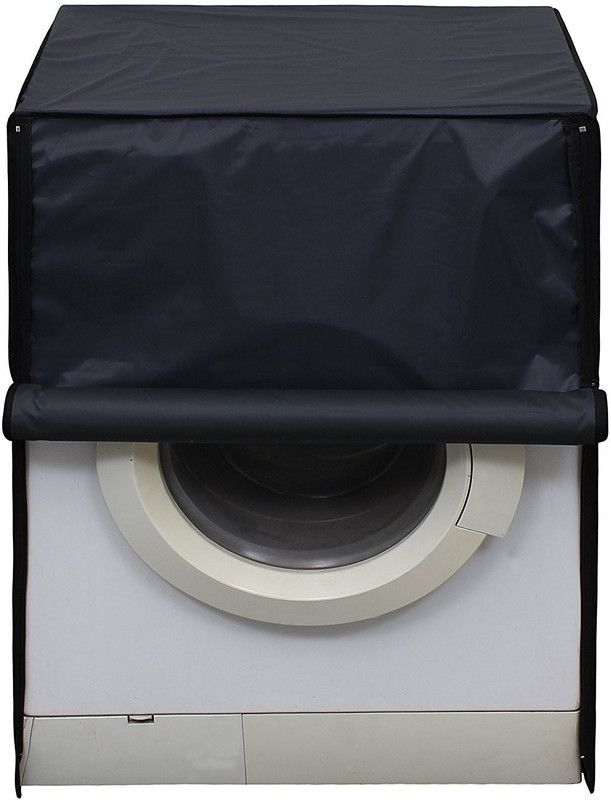 Glassiano Front Loading Washing Machine Cover  (Width: 60.96 cm, Grey)