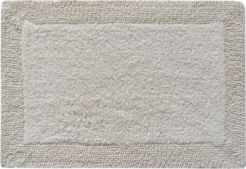 Aashita International Cotton Bathroom Mat  (Cream, Medium)