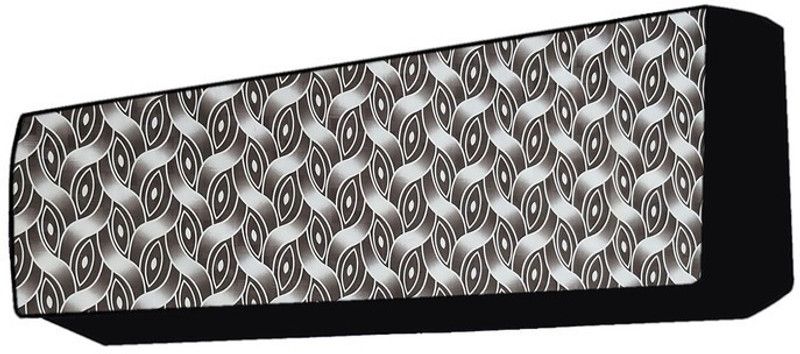 KingMatters Air Conditioner Cover  (Width: 117 cm, White, Brown)