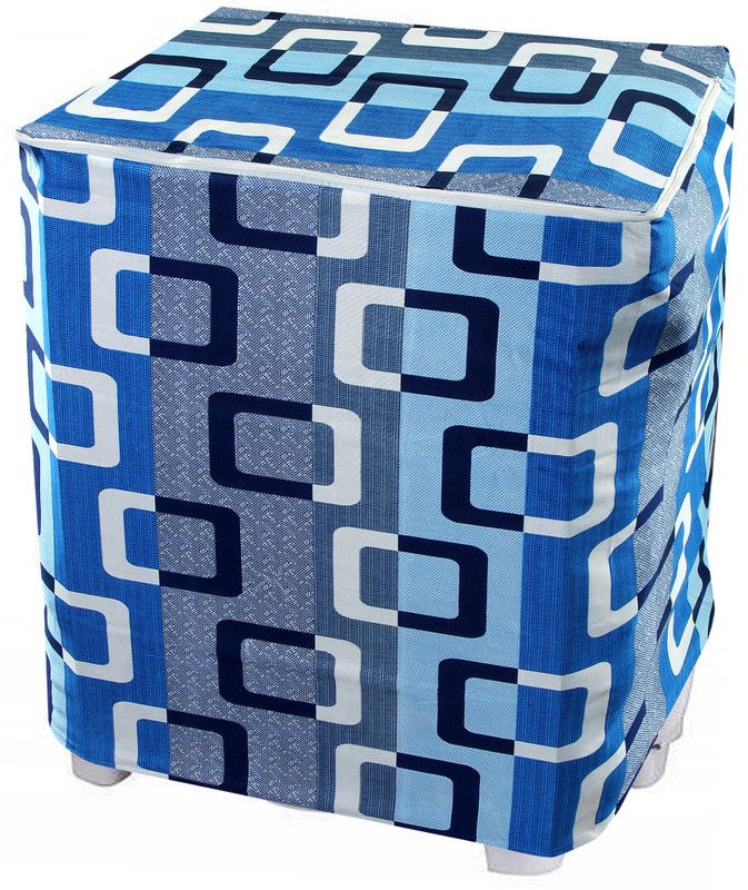 FRC Decor Semi-Automatic Washing Machine Cover  (Width: 53 cm, Blue)