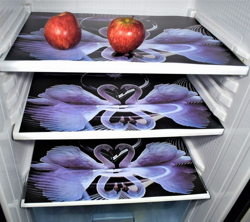 Kavify Fridge Mat  (Width: 30 cm, GOLDEN)
