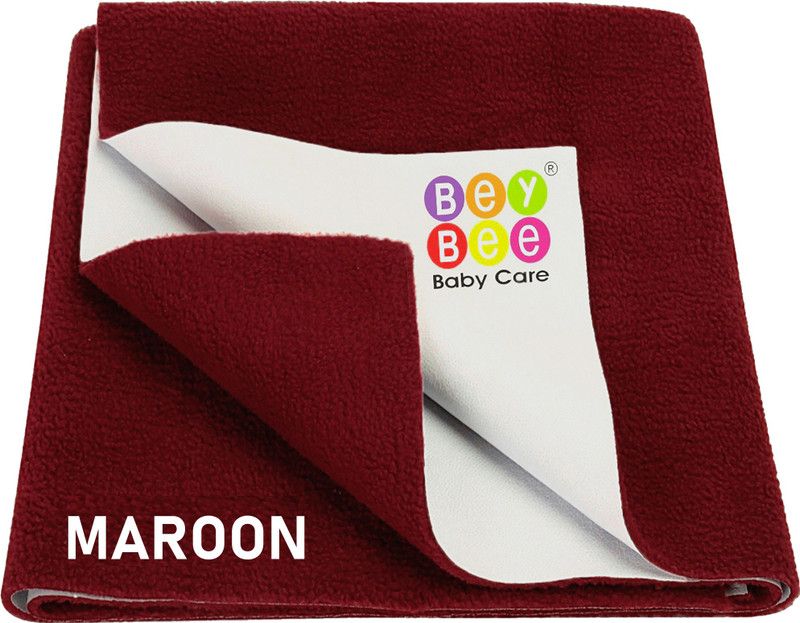 BeyBee Cotton Toilet Lid Mat  (Maroon, Extra Large)