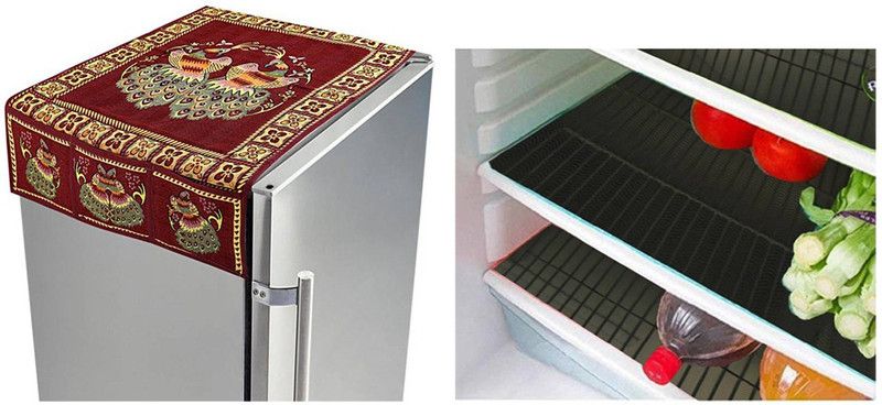 E-Retailer Fridge Mat  (Width: 43 cm, Multicolor)