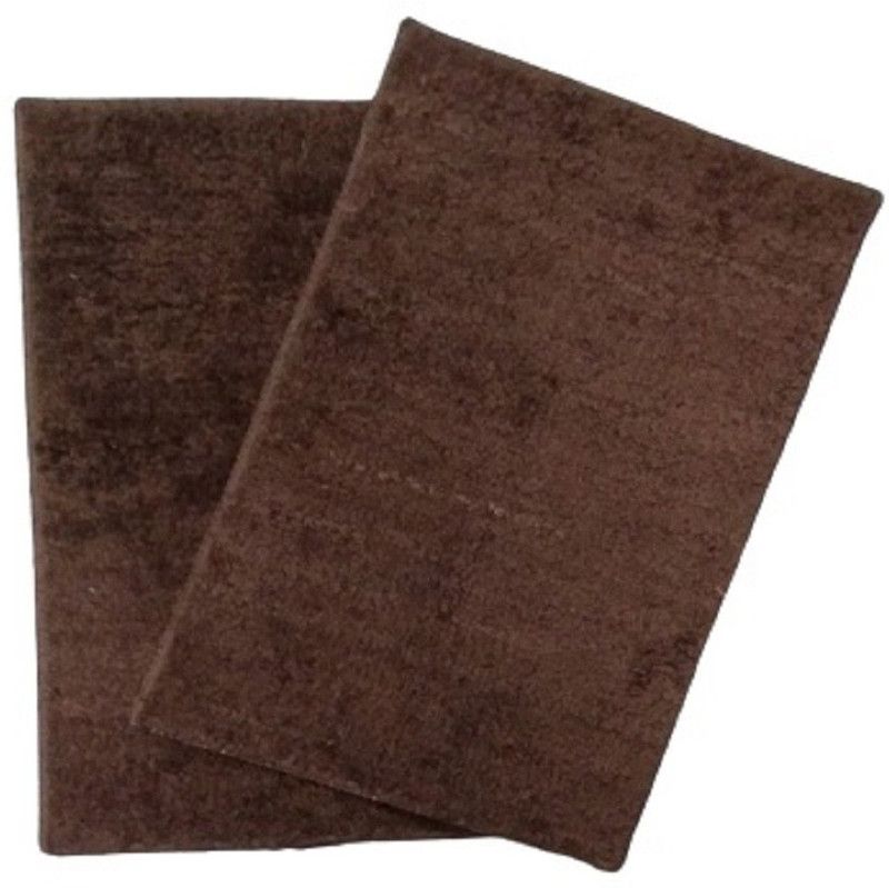 BRANTZ Microfiber Floor Mat  (Dark Brown, Medium)