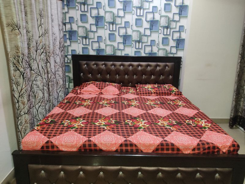 Advi 240 TC Polycotton Double Printed Flat Bedsheet  (Pack of 1, Multicolor)