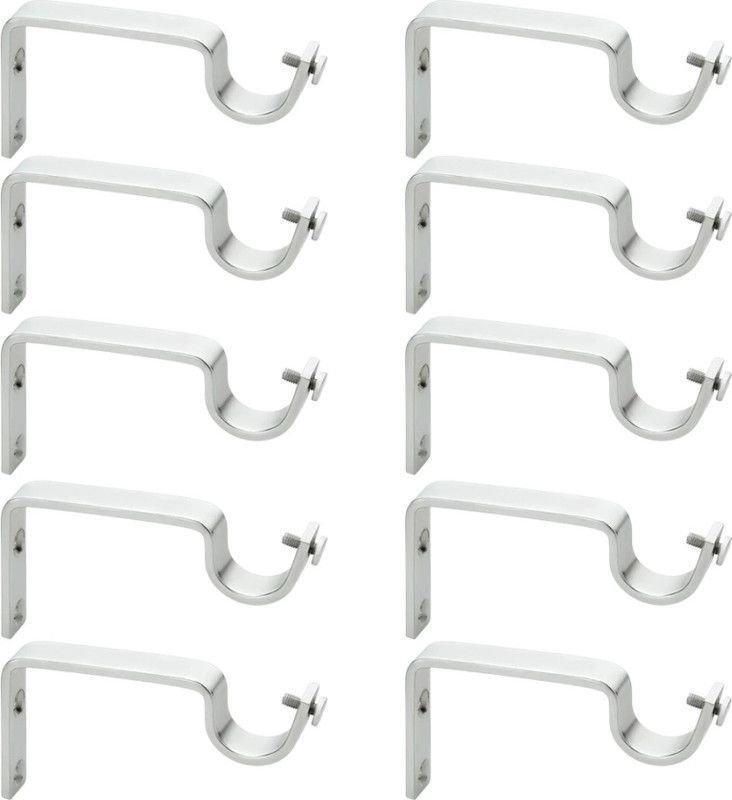 Silver Rod Rail Bracket, Curtain Knobs, Curtain Hooks, Curtain Rods