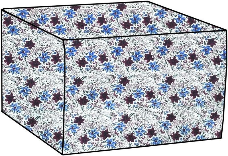 KVAR Air Conditioner Cover  (Width: 72 cm, Maroon, Blue)