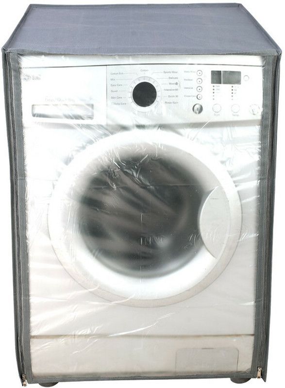 Umagoos Front Loading Washing Machine Cover  (Width: 63 cm, Grey)