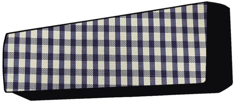 KingMatters Air Conditioner Cover  (Width: 115 cm, Black, White)