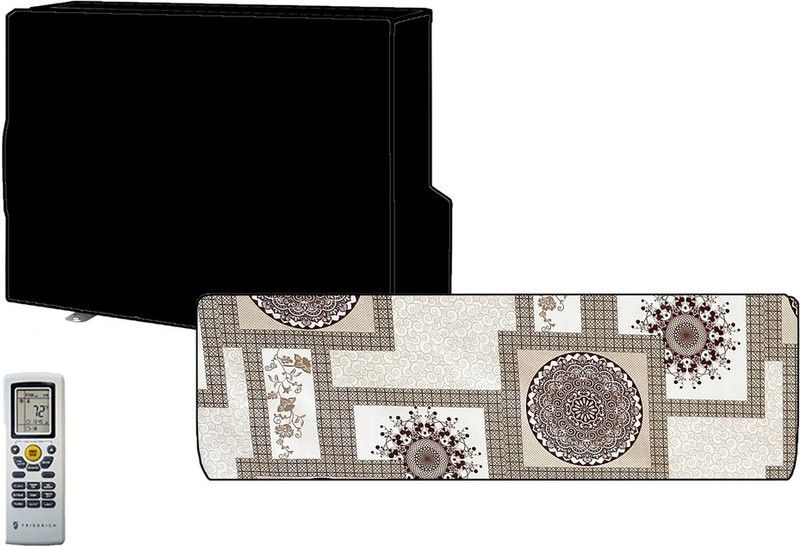 KVAR Air Conditioner Cover  (Width: 50 cm, Brown, White)