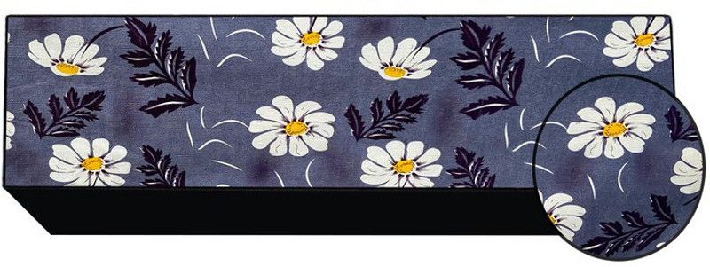 JM Homefurnishings Air Conditioner Cover  (Width: 92 cm, Gray, White)