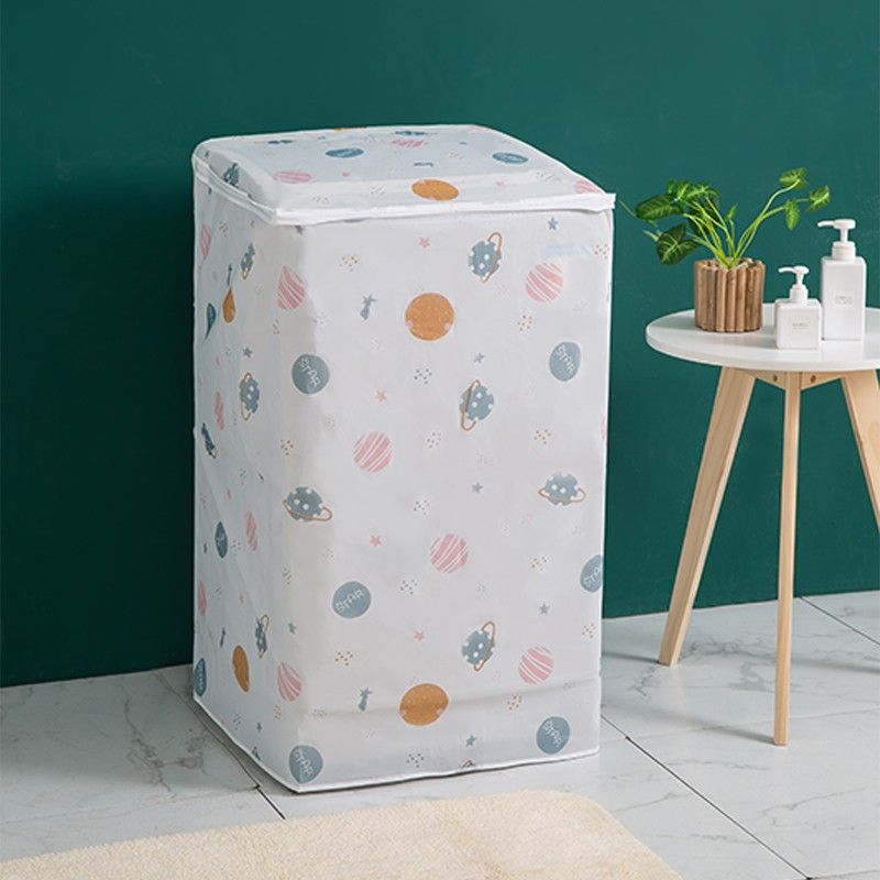 Dhruv Mart Top Loading Washing Machine Cover  (Width: 58 cm, Waterproof Washing Machine Zipped Cover Dust Protection for TopLoad Washer Dryer)