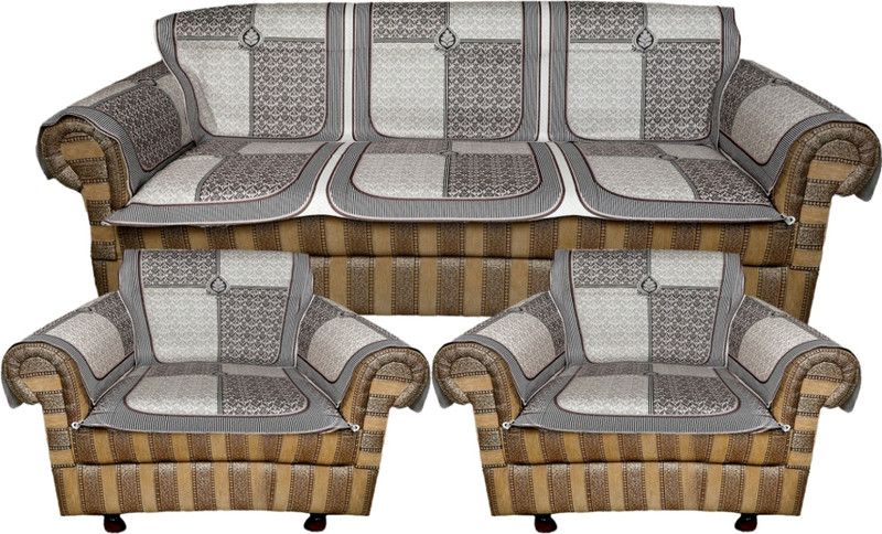 TANLOOMS Velvet Geometric Sofa Cover  (Multicolor Pack of 12)