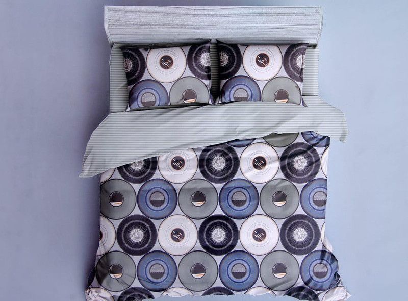 DEKORIFY 220 TC Cotton King Printed Flat Bedsheet  (Pack of 1, Multicolor)