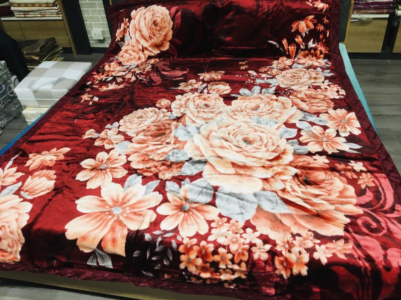 Nanki's Abstract Single Mink Blanket for Heavy Winter  (Polyester, Multicolor)