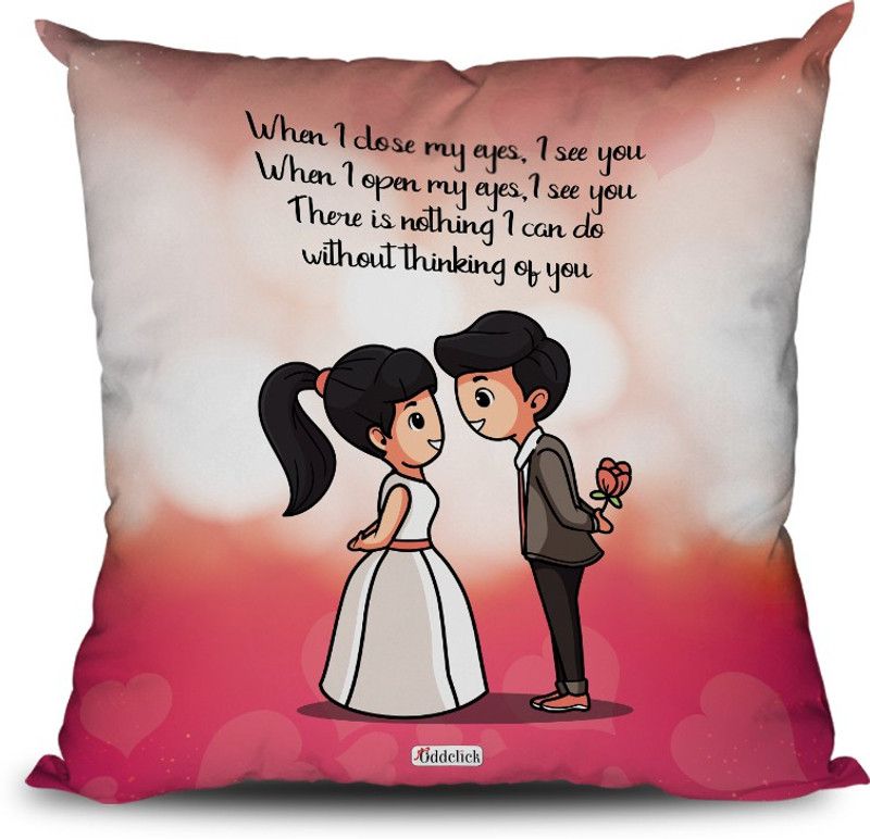 OddClick Printed Cushions Cover  (30 cm*30 cm, Multicolor)