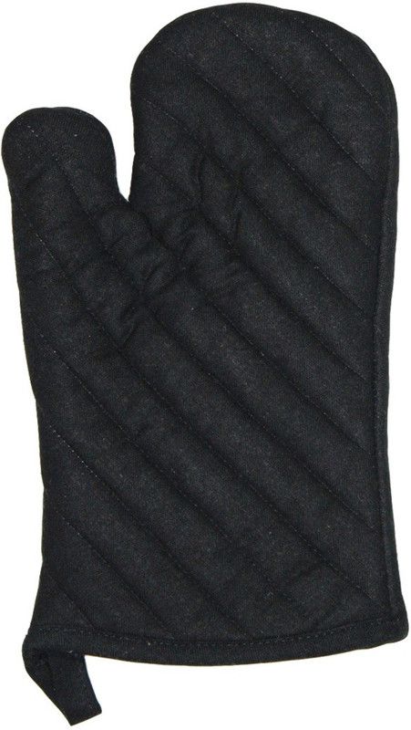 HFI Black Cotton Kitchen Linen Set