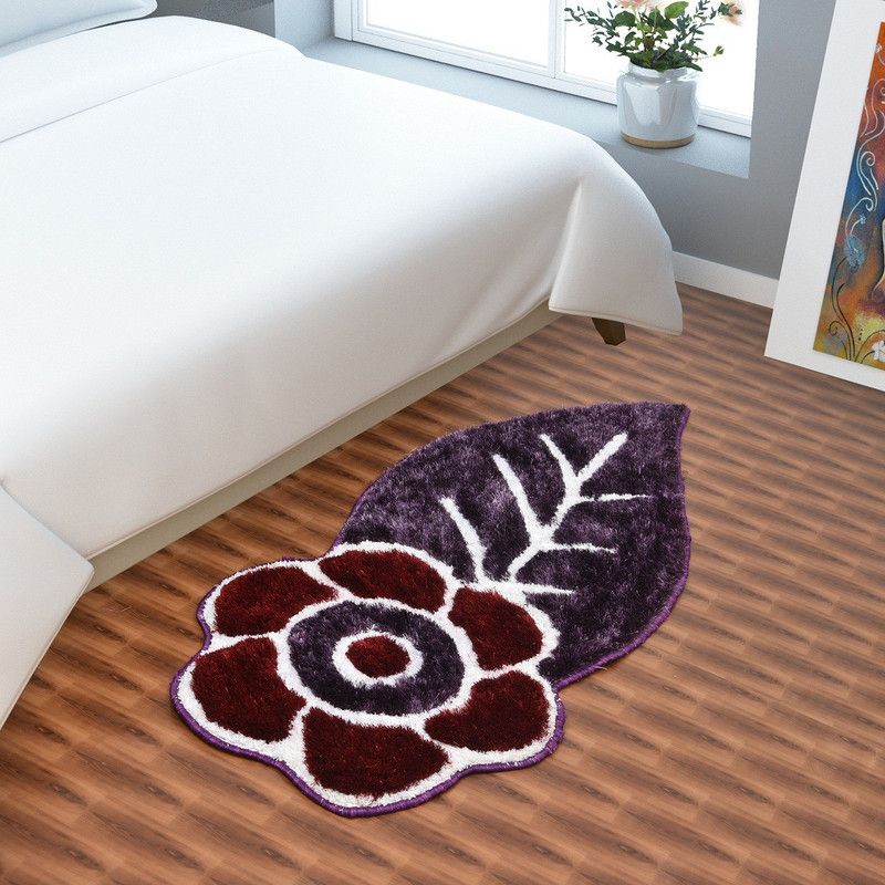 Creative Idea Polyester Door Mat  (Purple, Medium)