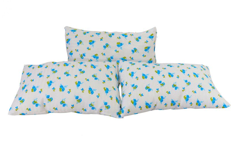 MSIPL PRINTED PILLOW Polyester Fibre Stripes Sleeping Pillow Pack of 3  (MULTY)