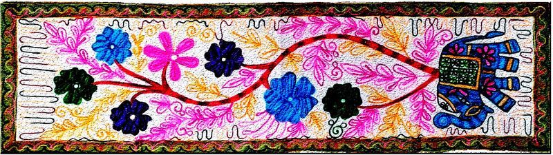 rajkanya enterprises Multicolor 147.3 cm Table Runner  (Cotton)