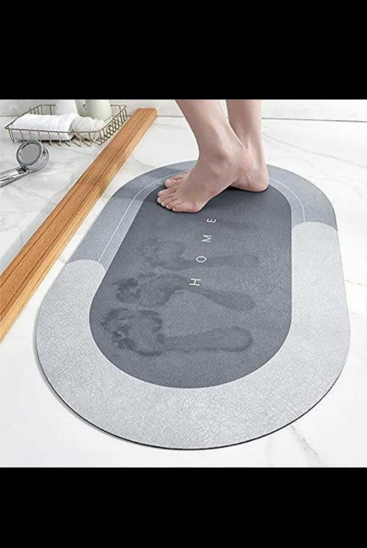 Atmiya Fashion Jute Door Mat  (Grey, Small)