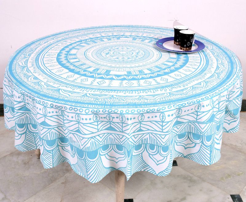 Arohi Printed 6 Seater Table Cover  (Multicolor, Cotton)