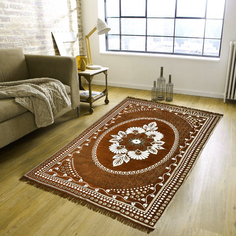 Zesture Multicolor Cotton Carpet  (122 cm, X 183 cm, Rectangle)