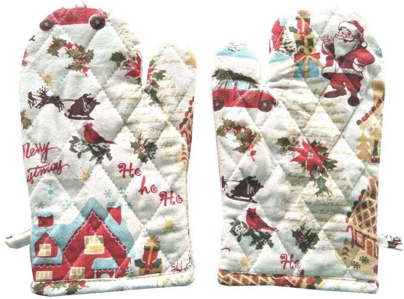 hexa hub Multicolor Cotton Kitchen Linen Set