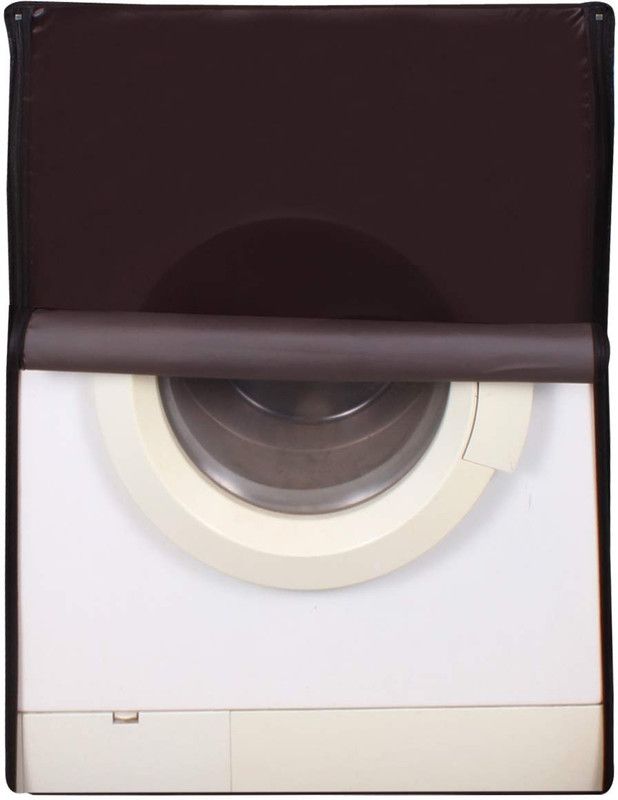 Glassiano Front Loading Washing Machine Cover  (Width: 60.96 cm, Coffee)