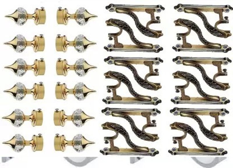 Walker's Decor Gold Rod Rail Bracket Metal