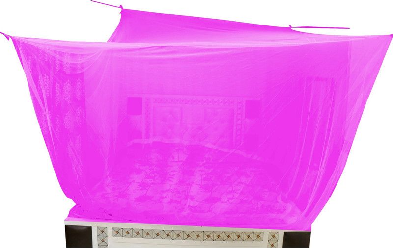 Creative Textiles Polyester Adults Washable 101 Mosquito Net  (Fushia, Ceiling Hung)