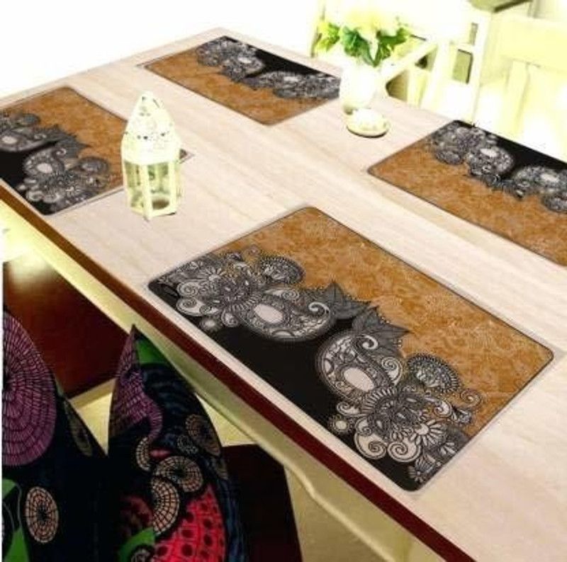 Casanest Rectangular Pack of 6 Table Placemat  (Multicolor, Plastic)