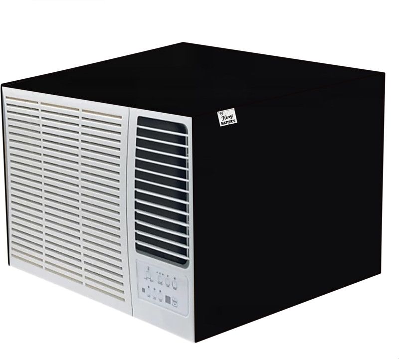 KingMatters Air Conditioner Cover  (Width: 63.5 cm, Black)
