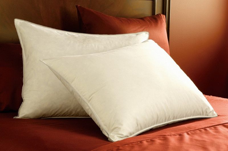 Red Shape Polyester Fibre Solid Sleeping Pillow Pack of 2  (White)