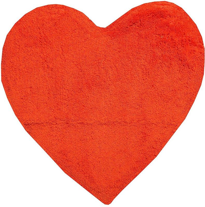 The Home Talk Acrylic Door Mat  (Orange, Medium)