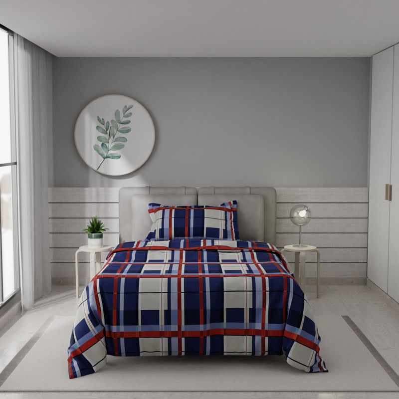 stoa paris Printed Single Comforter for Mild Winter  (Polyester, Blue)