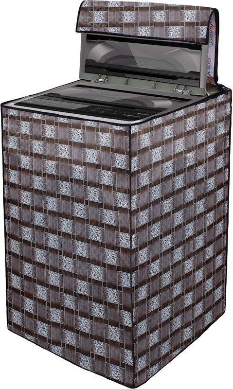Wings Star Top Loading Washing Machine Cover  (Width: 61 cm, Grey)