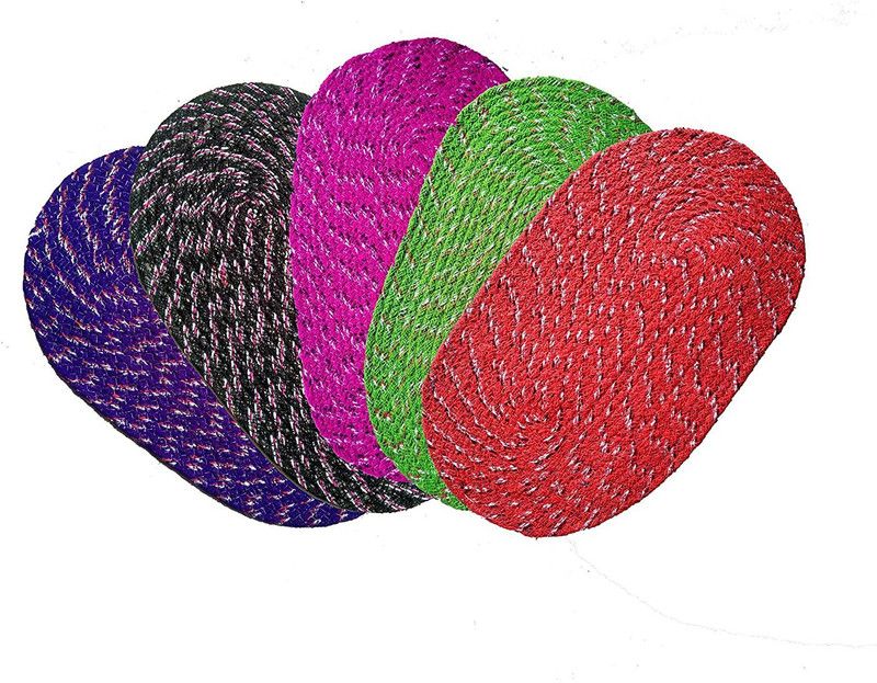 Cotton Floor Mat  (Multicolor, Small)