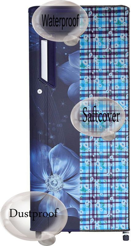 AAVYA UNIQUE FASHION Refrigerator Cover  (Width: 53 cm, Multicolor,192Liter)
